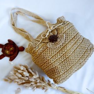 Boho/ Beach Shoulder Woven Bag